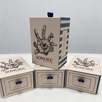 Boîte à tiroir rigide avec impression et fermeture magnétique, impression quadricolore et commandes personnalisées