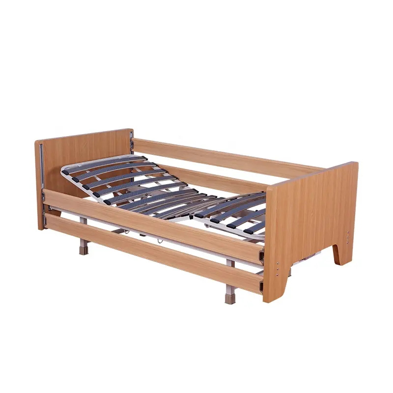 SLS-A21-425B neues Design Abnehmbares Bett für die häusliche Pflege 2 Rocker Manual Nursing Holz pflege bett für ältere Menschen
