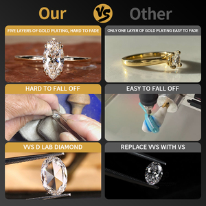 Anello Nuziale Personalizzato con Diamante Sintetico Taglio Esagonale VVS, Alta Qualità, Oro Rosa, <span class=keywords><strong>Argento</strong></span> 925, Gioiello Raffinato per Donne - Product Image 3