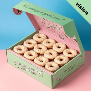 Caja de Embalaje Plegable Personalizada para Mochinuts, para la Cadena de Tiendas <span class=keywords><strong>Dunkin</strong></span> <span class=keywords><strong>Donuts</strong></span>, Fábrica de Empaque - Product Image 2