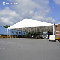Carpa de Almacenamiento Industrial de Gran Tamaño con Estructura de Aluminio, Techo de PVC Prefabricado, Certificación CE, Resistente, para Carga de Camiones