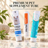 Tubes de dentifrice en aluminium et plastique avec bouchon à vis à barrière d'oxygène, diamètre 12,7 x 35 mm, emballage cosmétique