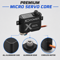 Servomoteur numérique micro sans noyau en aluminium étanche 3KG XQ-S1009F 0.07s pour mini avion et hélicoptère RC XQ Power 7.4V