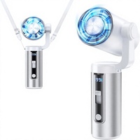Ventilateur portable Turbo Blast 2026 avec réglage du flux d'air à 199 niveaux, batterie 7000 mAh, refroidissement en 1 seconde, utilisation à 180° (cou ou bureau)