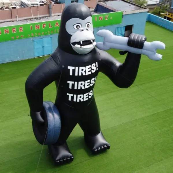 Aufblasbare Custom Giant 30 Fuß hoch aufblasbare Gorilla King Kong Werbung Cartoon modern und lustig