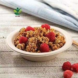 特注12オンス16オンス使い捨てサトウキビバガスパルプ麺サラダボウル生分解性堆肥化可能ラウンドボウル - Product Image 5