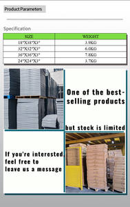 Прямая Продажа с завода, мини-сплит-колодки 18 "W * 38" L * 3 "H дюймов, антивибрационные колодки для HVAC аксессуары, антивибрационные колодки - Product Image 4