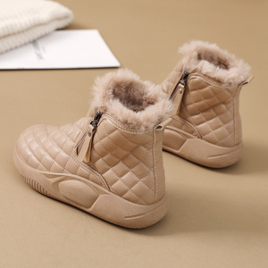 Zy5899 2023 חדשות חורף חדשות נעלי שלג חורף קטיפה סגירה שטוחה עבה הבלעדית מוגברת מגפונים כותנה חמים - Product Image 5