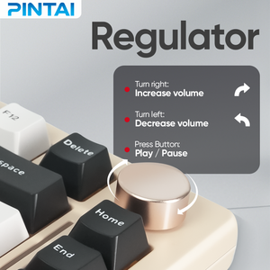 Bàn phím cơ học 3 chế độ của Nga, bàn phím chơi game tùy chỉnh, đèn RGB, chức năng đa phương tiện - Product Image 4