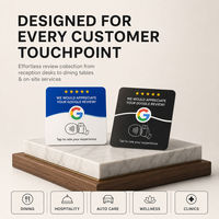 Support d'affichage étanche en PVC avec technologie NFC 2mm NTAG213, porte-carte à puce personnalisé pour carte de membre, utilisation hôtelière, avis Google