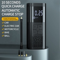 Compresseur d'air portable rechargeable Cycle Tree 1500 mAh avec affichage numérique 150 PSI pour voiture