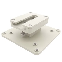 Support coulissant en aluminium anodisé blanc usiné sur mesure par CNC, base de fixation pour équipement de précision