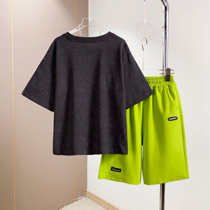 BCA Boys Casual Top Set Color sólido Tank Top Thin Simple Camisetas <span class=keywords><strong>Pijama</strong></span> infantil Trajes festivos Ropa de recién nacido Patrón impreso - Product Image 3