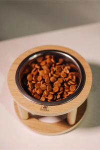 ODM OEM <b>Single</b> <b>Bowl</b> <b>Dog</b> Feeder Customizable Eco-Friendly Elevated Pet Dish Automatic Adjustable <b>Raised</b> Dining Station - Product Image 4