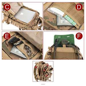 Custom Factory Hunting Trekking Hiking Camouflage Molle Tactical 3p Style <b>Backpack</b> - Product Image 3