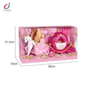 Chengji Beautiful Gifts Plastic Princess Doll Electric pink Pumkpin <strong>Horse</strong> <strong>and</strong> <strong>Carriage</strong> <strong>Toy</strong> with Light <strong>and</strong> Music - Product Image 6