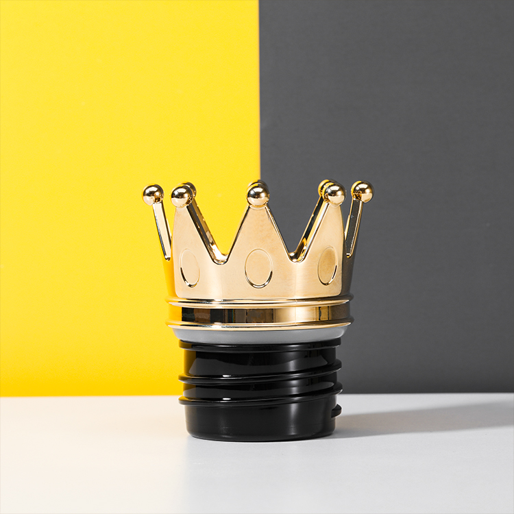 Роскошная декоративная крышка Everich, термос из нержавеющей стали с двойными стенками, крышка короны, бутылка для воды