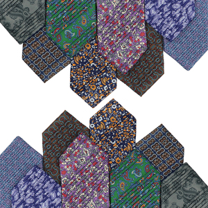 <span class=keywords><strong>Cravate</strong></span> plissée formelle imprimée personnalisée <span class=keywords><strong>Cravate</strong></span> en soie médaillon Paisley Floral Cravates coûteuses pour hommes Affaires - Product Image 1