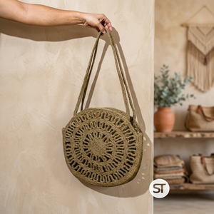Handmade Natural Jute Braided <b>Tote</b> <b>Bag</b> Eco Friendly Reusable Lightweight Shopping <b>Beach</b> Casual Carry <b>Bag</b> Durable Design - Product Image 1