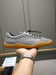 Sneakers de luxe pour hommes LANCI, design personnalisé, motif uni, semelle en caoutchouc crêpe, tissu respirant, logo personnalisé, cuir véritable, printemps - Product Image 5