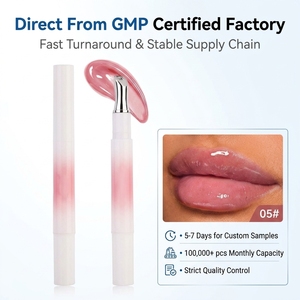 <span class=keywords><strong>Brillo</strong></span> <span class=keywords><strong>Labial</strong></span> Vegano con Purpurina, Hidratante, Transparente, Maquillaje <span class=keywords><strong>Labial</strong></span> de Larga Duración, Colección de Brillos Labiales con Tinte Duradero - Product Image 4