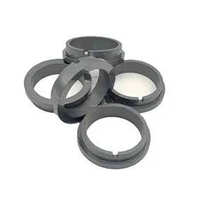 Изготовленный на заказ OEM SiC керамическое фиксированное кольцо втулка карбида кремния керамическое уплотнительное кольцо с прямым заводом карбида кремния керамическое уплотнительное кольцо