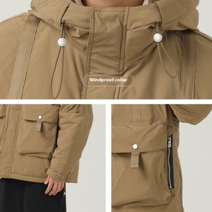 Chaqueta de invierno informal para hombre y mujer Chaqueta de asalto con capucha Vintage 90 Diseño de moda Reunión Nuevo estándar nacional Uso al aire libre - Product Image 3