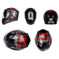 Casque complet de moto anti-buée de haute qualité DOT pour quatre saisons universel