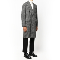 Manteau d'hiver pour homme style tweed, nouveau design 2022, manteaux pour homme, manteau long en laine formel pour homme