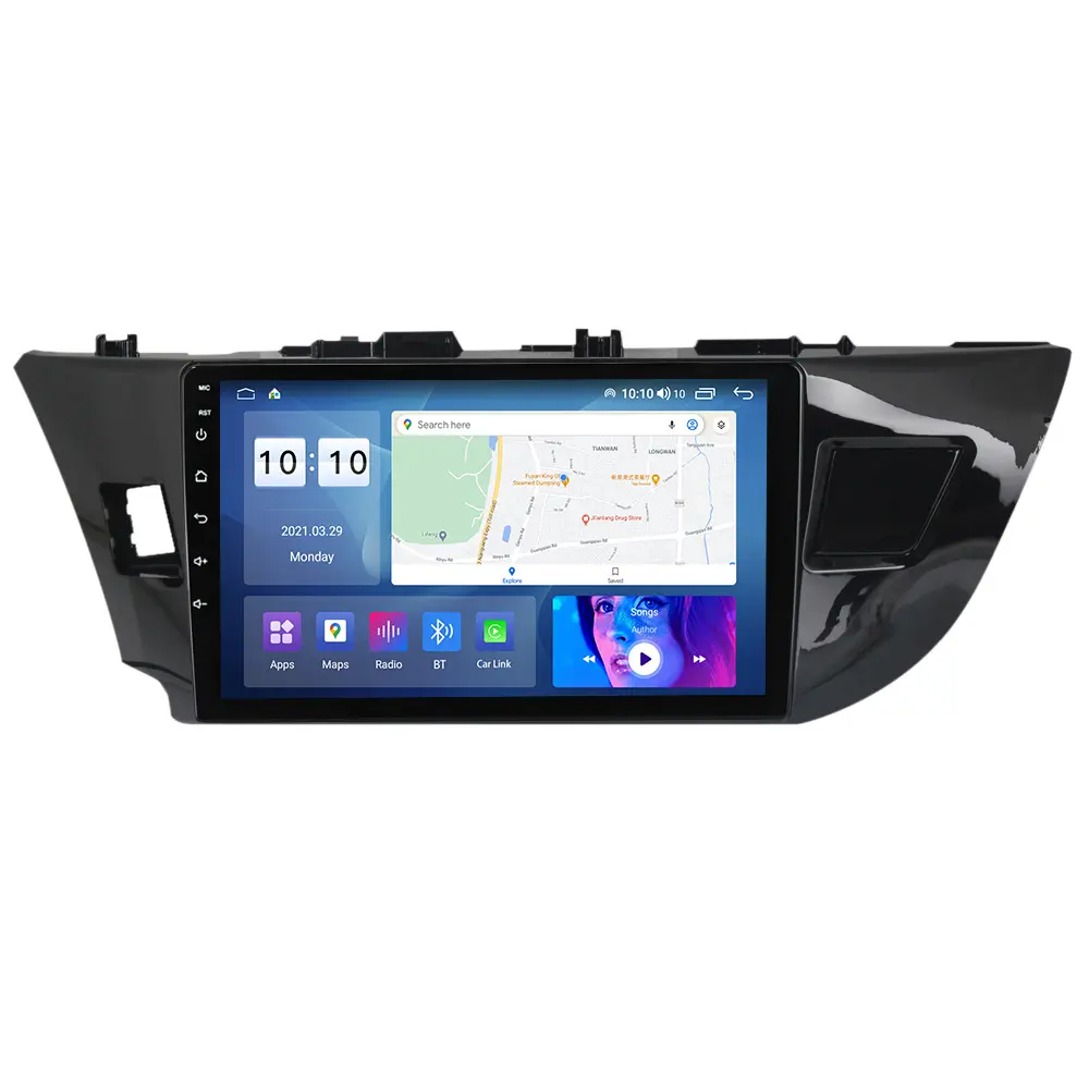4G + 64G Android Auto Radio Multimedia Video Audio Speler Navigatie Gps Voor Toyota Corolla E180 2013-2017 2 Din Geen Dvd