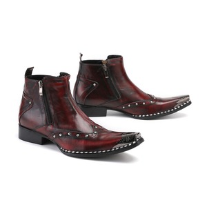 Stivali in pelle Unisex Designer stivali <span class=keywords><strong>da</strong></span> donna eleganti stivali <span class=keywords><strong>da</strong></span> uomo in vera pelle con cerniera coppia <span class=keywords><strong>scarpe</strong></span> <span class=keywords><strong>da</strong></span> <span class=keywords><strong>cowboy</strong></span> taglie 47 - Product Image 3