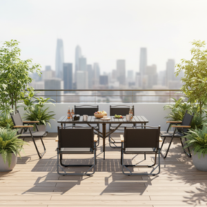 Direktverkauf ab Werk Moderner Outdoor-Klapptisch Verstärkt Leichtgewichtig Langlebig Tragbarer Rolltisch für Garten und Terrasse - Product Image 2