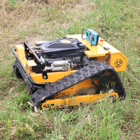 Mesin pemotong Robot 550mm, mesin pemotong rumput kendali jarak jauh zero Turn murah untuk lapangan Golf