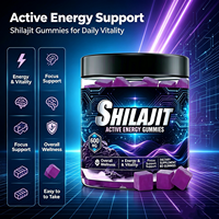 Gummies de résine de Shilajit Premium – Complément de Shilajit délicieux et à croquer, extrait de Shilajit végétalien en gommes à mâcher
