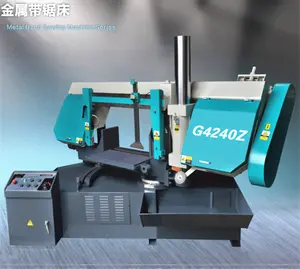 수평 반자동 45도 60 학위 mitre 컷 bandsaw 기계