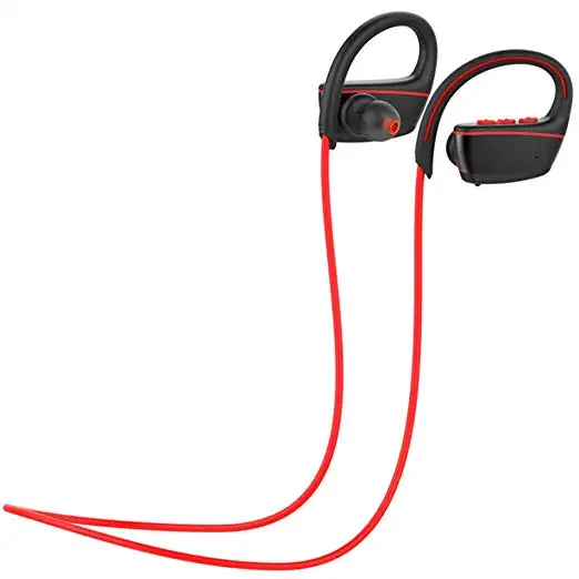 8 Jam Kebisingan Membatalkan Headset Di Telinga Headphone Lari untuk Latihan Latihan Gym Kompatibel dengan iPhone, Ponsel