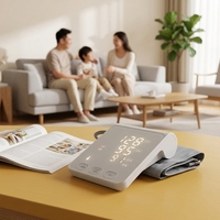 Tensiomètre numérique portable électrique personnalisé FAMIDOC Bluetooth 5.0 avec brassard manuel pour le bras supérieur, classe II, métal, FDBP-A2