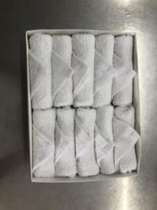 Toalla Pequeña Blanca de Algodón Más Vendida, Toallas de Secado Rápido para Aerolíneas, Spa, Hotel, Toallitas de Bienvenida - Product Image 2