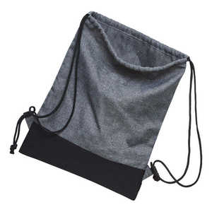 Versatile Grey Female Gym Sack Low MOQ Custom Pattern Polyester-Nylon <b>Bag</b> with Dry-<b>Wet</b> Compartments & Custom Tag - Product Image 1