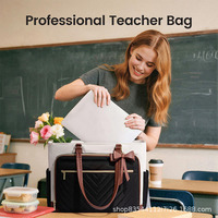 LOVEVOOK Bolso de Hombro de Piel Sintética para Mujer, Bolso de Mano para Computadora Portátil, para Negocios, Viajes, Oficina, Universidad, Enfermera, Maestra
