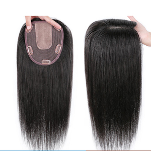 FYD Lightweight Double Needle <strong>Wig</strong> Piece Women's Top <strong>Hair</strong> Covering White Baby <strong>Hair</strong> Natural Seamless Remy European <strong>Hair</strong> Fringes - Product Image 3