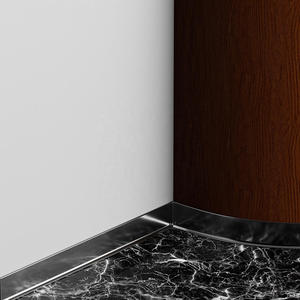 Battiscopa Autoadesivo in Acciaio Inox Decorativo per Decorazione Pareti - Product Image 3