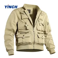 LAYENNE 2026 Blouson Bomber Imperméable Multi-Poches de Travail de Haute Qualité Style Rétro Américain Personnalisé pour Hommes