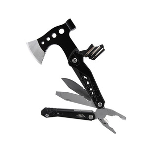 Hache-marteau pliable multifonction portable en acier inoxydable, outil de survie industriel et de bricolage pour l'extérieur - Product Image 5