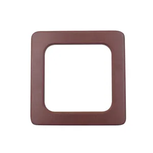China suppliers brown color square wooden handle for handbag