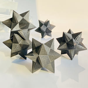 Grosir produk Spiritual kristal batu penyembuhan bintang Shungite ukiran untuk meditasi - Product Image 5