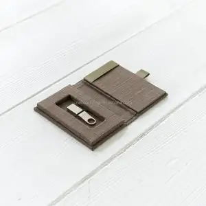 Tùy chỉnh in ấn logo kích thước nhỏ bao bì từ Linen USB Flash Drive Giấy hộp quà tặng cho trình bày