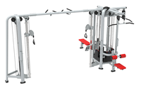 RUNTEK Appareil de fitness multifonctionnel 8 stations Multi Jungle Gym avec pile de poids, équipement d'entraînement complet et pratique
