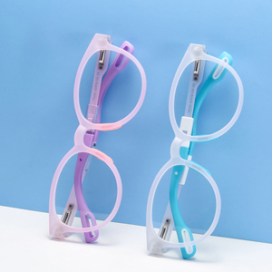 Lunettes J205 Finewell pour enfants, anti-lumière bleue, ovales, monture intégrale en TR90, pour garçons et filles de 6 à 12 ans, utilisation avec prescription, rose - Product Image 1