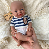 Poupées bébés en silicone intégral de 12 pouces, lavables, avec accessoires, pour le confort et la thérapie des personnes âgées, directement de l'usine